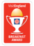 VisitEngland Breakfast Award Winner